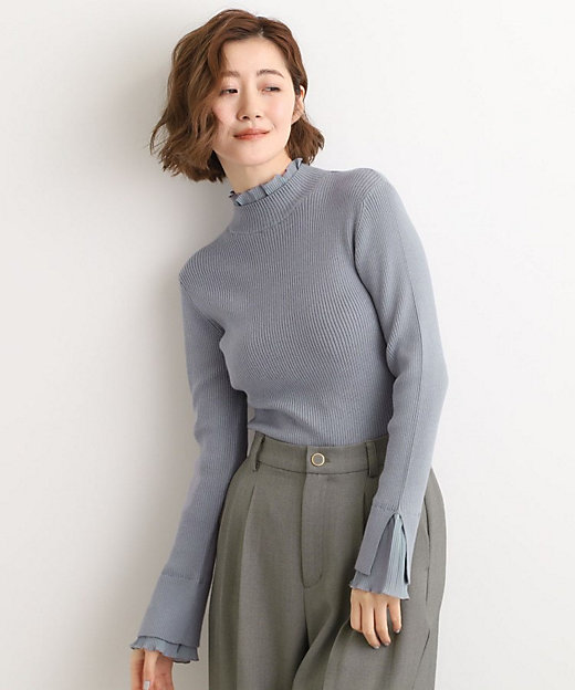 プリーツレイヤードニットプルオーバー（2002548584