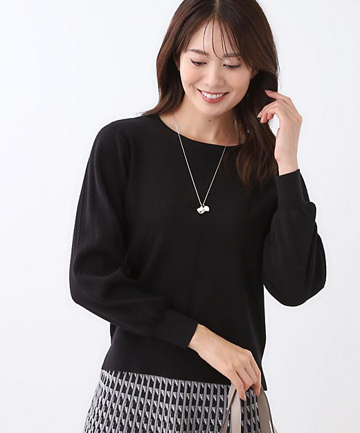 選べる6色／長く着られる◎】ボートネックニット