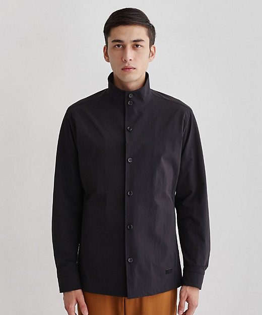 3D ナイロン ストレッチ】スタンドカラー シャツブルゾン