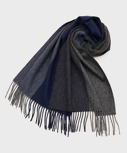 洗えるカシミヤ】カシミヤ 4面パネルマフラー（2002553144