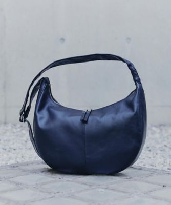 牛革使用】リアルレザーラウンドショルダーバッグ