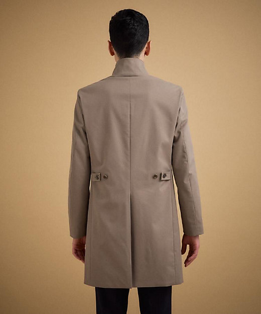 撥水ツイル スタンドカラー コート（2002560087） | TAKEO