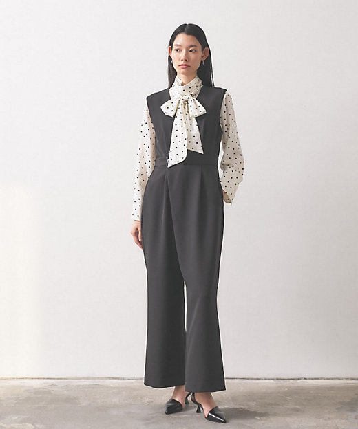 オケージョン／セレモニー／セットアップ可能】ダブルクロスサロペット