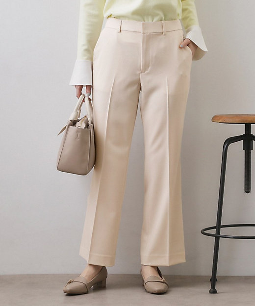 ストレッチスリムフレアパンツ【洗濯機OK】（2002583182