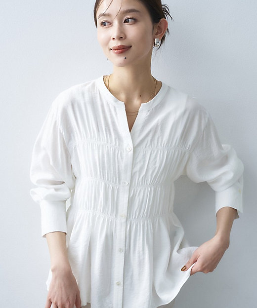 リラックスシャーリングブラウス（2002602007） | UNTITLED