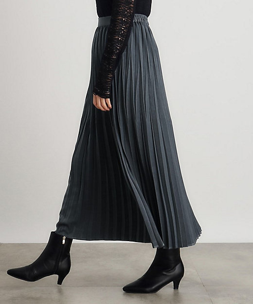 スウェーディサテンプリーツスカート（2002367864） | GROVE