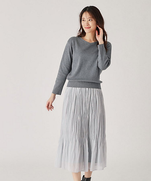 洗える】ニットとスカートのセットアップ（2002368463