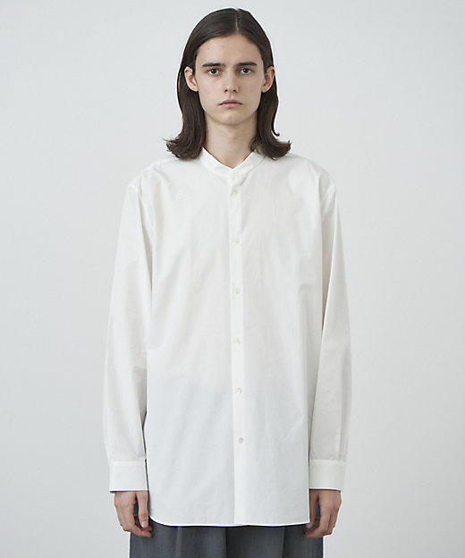 SUVIN BROAD ｜ バンドカラーシャツ － UNISEX