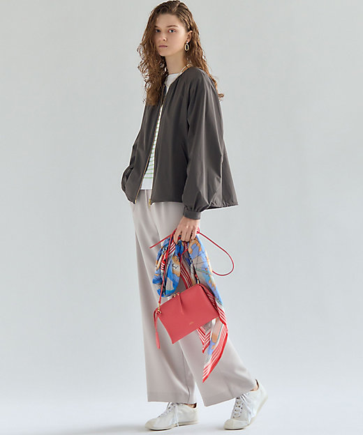 2WAYストレッチタフタ ギャザーブルゾン（JKWOLS0307