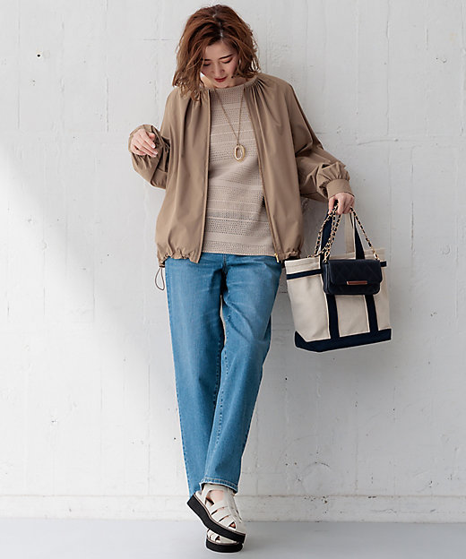 洗える／撥水加工】ナイロン2WAYストレッチ ブルゾン