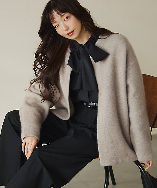 CLASSY．11月号掲載／洗える】ラクーンブレンドダブルフェイス