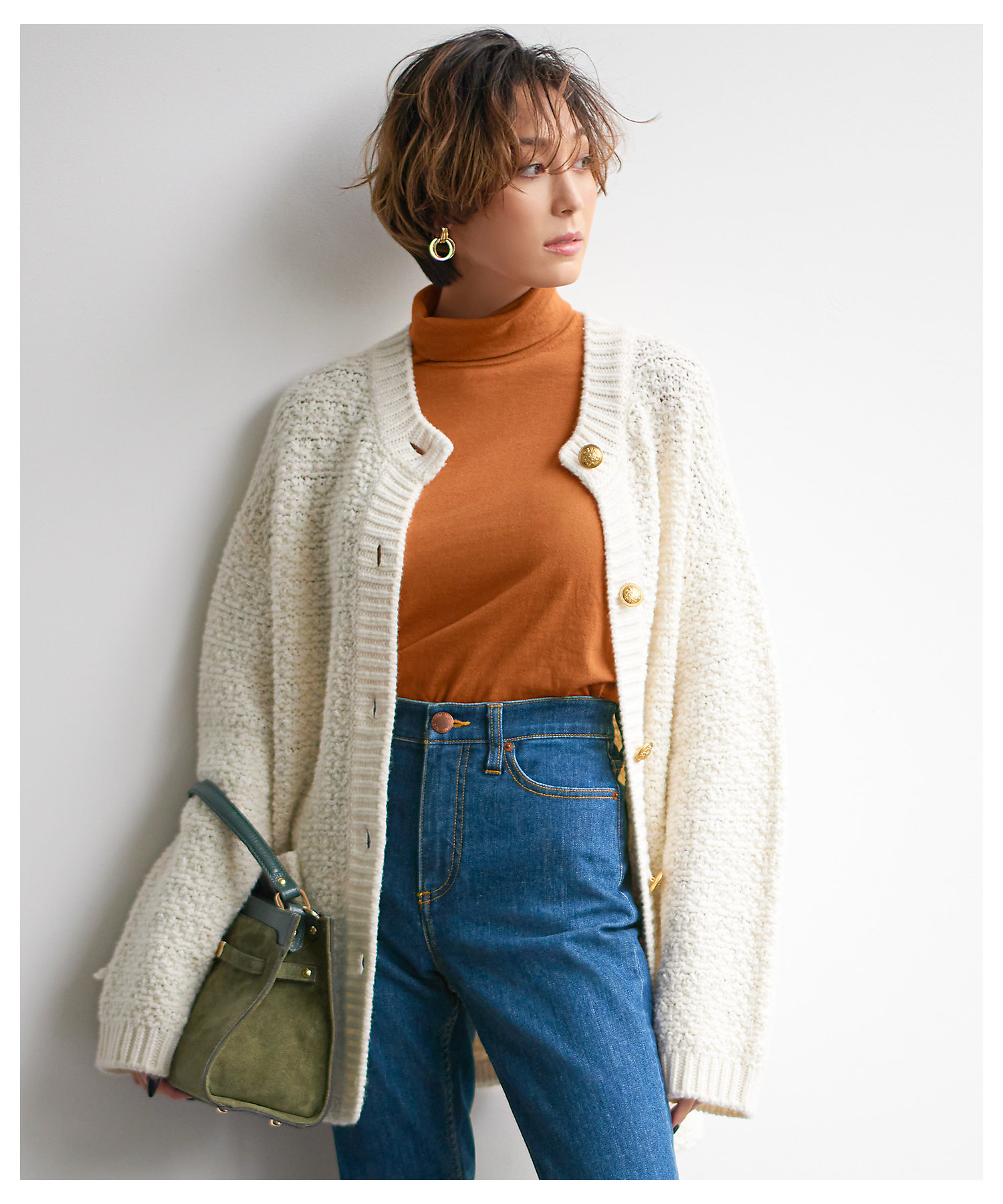 蛯原友里さん着用】ツイードニット ジャケット（KRWSNA0357