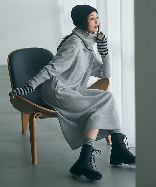 洗える】ウールカシミヤ ニットワンピース（OPWWSW0550