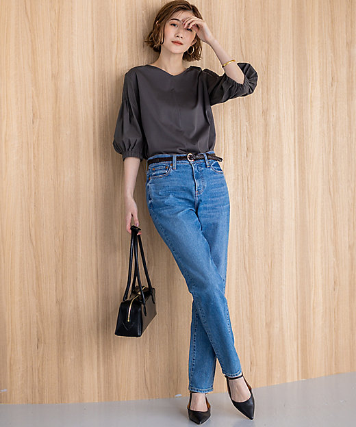 洗える】23区DENIM ボーイズテーパード パンツ