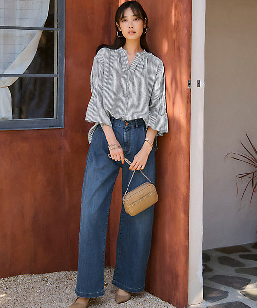 Oggi6月号掲載／接触冷感】23区DENIM サマー タック