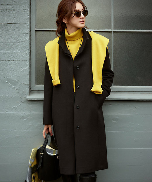 ウールカシミヤビーバー スタンドカラー コート（SCWSSW0505