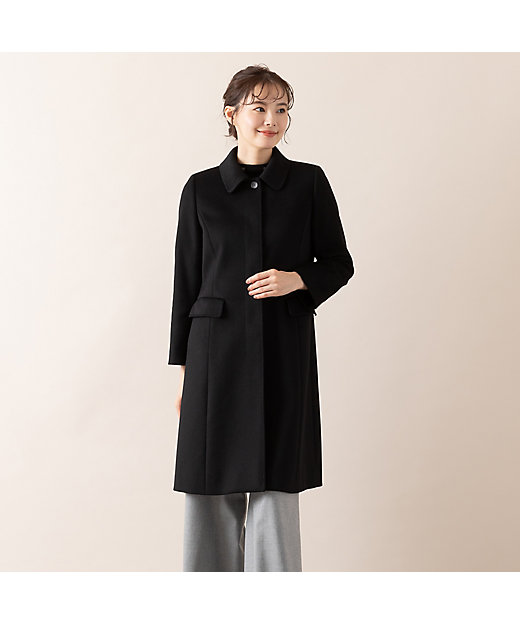 S・Mサイズ】イタリア製素材 ピュアカシミヤステンカラーコート