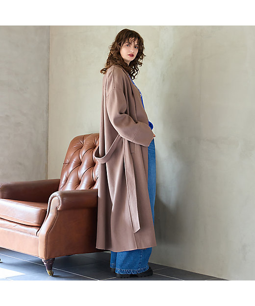 カシミヤブレンド】リバーロングコート（81086502） | R-ISM