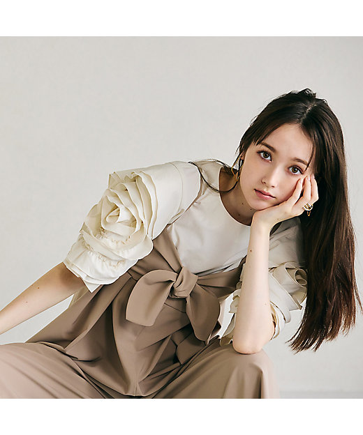 胸元リボンサロペット（83055504） | Rose Tiara (Women