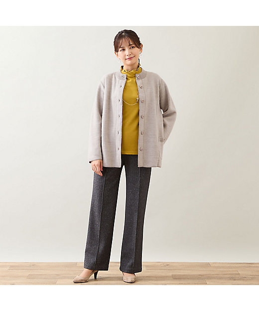 ウール100％】圧縮ウールニットジャケット（12136541