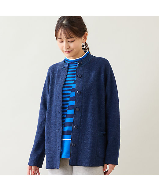 ウール100％】圧縮ウールニットジャケット（12136541