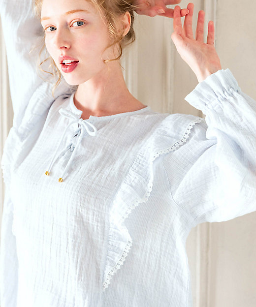 シュークリームガーゼ【R】クラシカルフリルパジャマ | Narue (Women