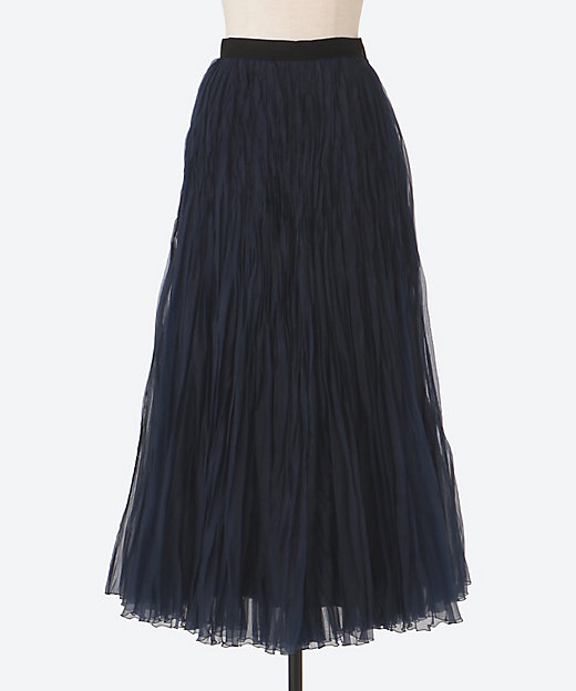 シアーオーガンジープリーツ スカート 4210500146 | ebure