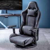 在庫限り】回転台つき ゲーミング座椅子 スエード調生地 135