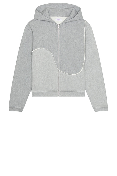 ERL メングレースワールジップフーディニット - Grey | FWRD