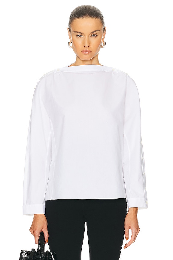 KHAITE Quico Top in White | FWRD