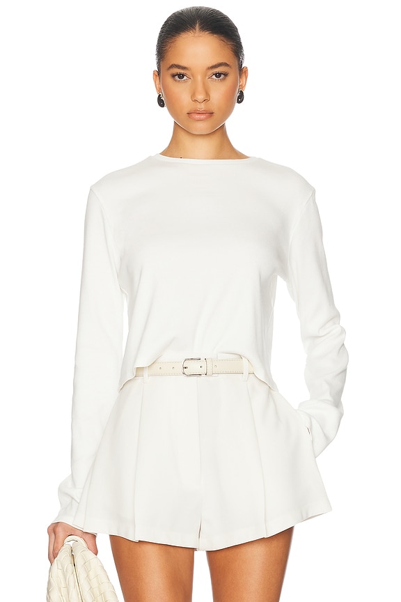 KHAITE Quico Top in White | FWRD