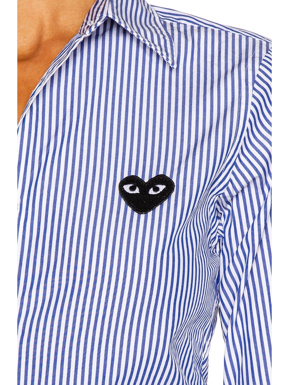 COMME des GARCONS PLAY Striped Shirt in Stripe | FWRD