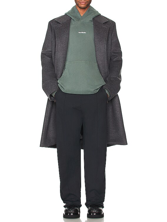 Acne Studios Franklin H Stamp Hoodie in Cedar Green | FWRD