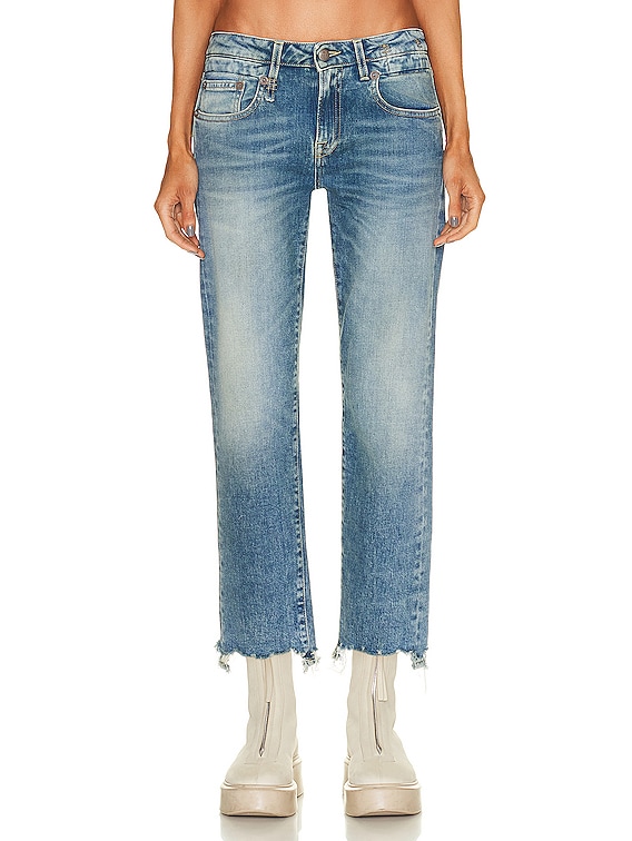 R13 Boy Rip Straight Leg in Jasper Stretch | FWRD