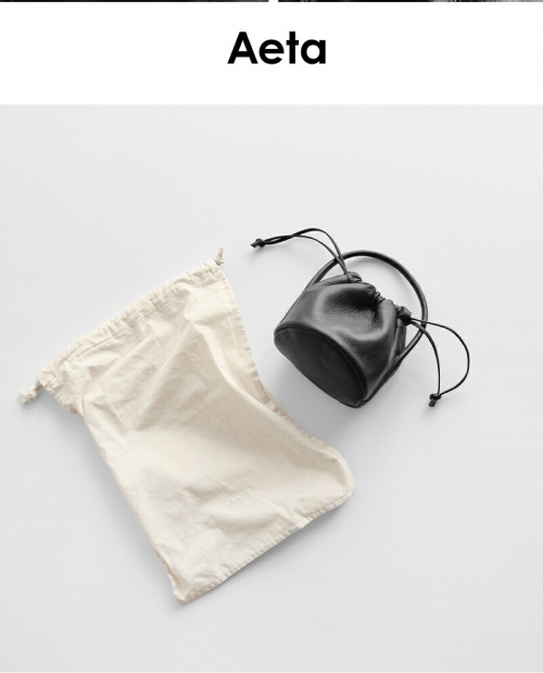 Aeta アエタ DA109 HANDLE POUCH MINI ディアレザー ハンドル ミニ