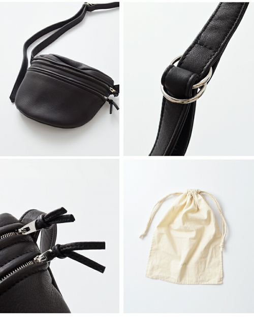 Aeta NY11 WAIST BAG S アエタ　ウエストバック　タグ有り Aeta(アエタ)Waist Bag S(NY11)/Black