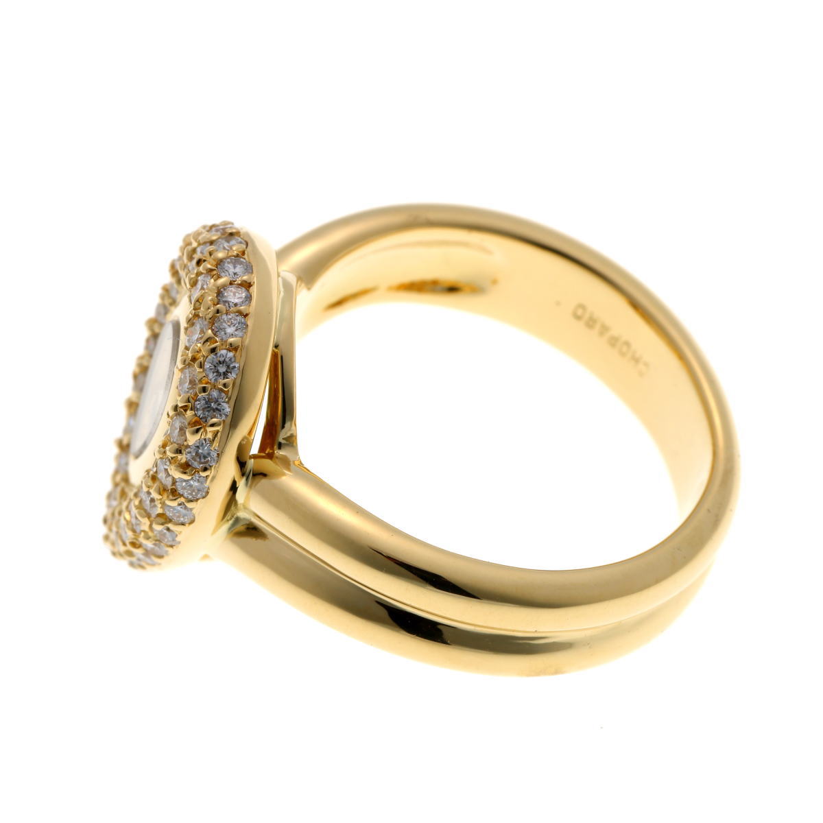 Chopard ショパール ハッピーダイヤモンド ペアシェイプ リング