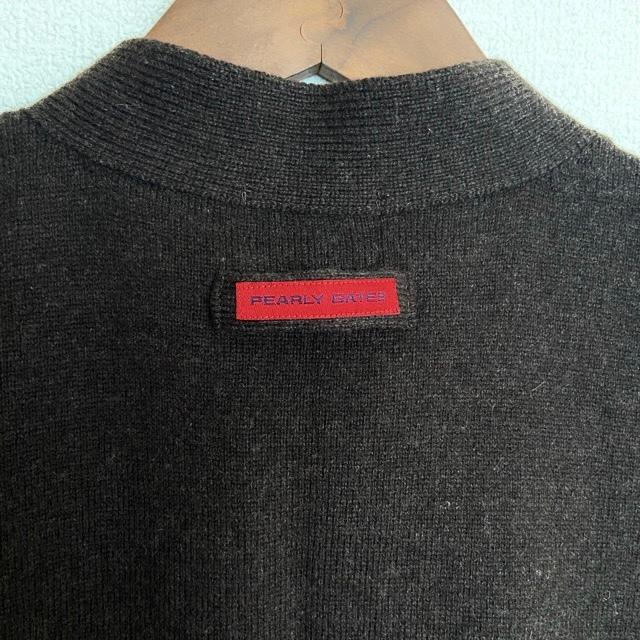 wnc SALE パーリーゲイツ PEARLYGATES ベスト ジレ 1 茶 赤 ニット