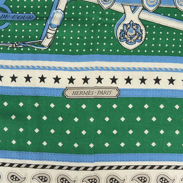 HERMES（エルメス） カレジェアン 140 ショール スカーフ 宮廷の馬具