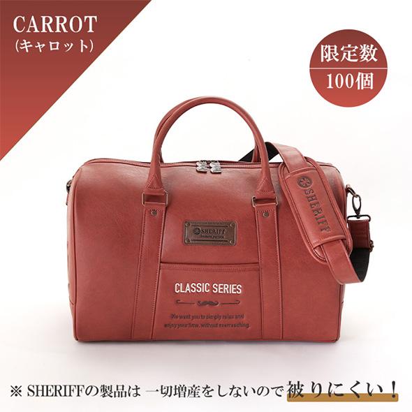 美品 SHERIFF ゴルフ クラシック 2way シューズ収納 ボストンバッグ 美