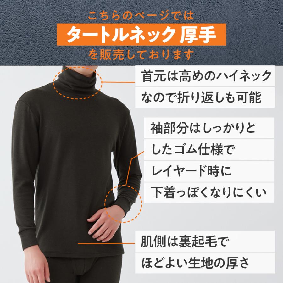 GUNZE（グンゼ） ファイヤーアセドロン 長袖 タートルネック 裏起毛