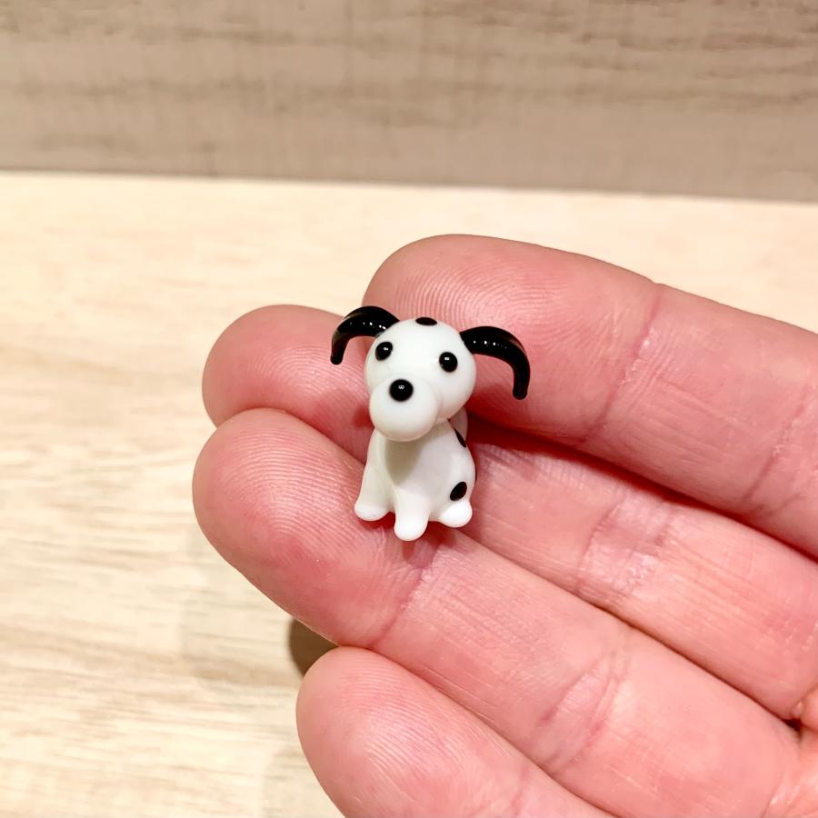 ミニガラス細工 ダルメシアン 50702 KYGK450 ハンドメイド 犬