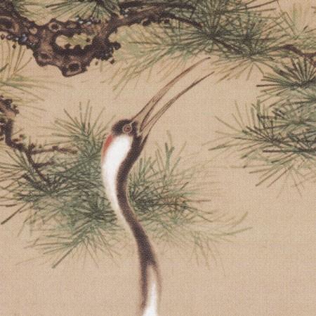 田世光 松鶴延年 掛け軸 四尺 中国絵画 書画 手描き 花鳥図 鶴