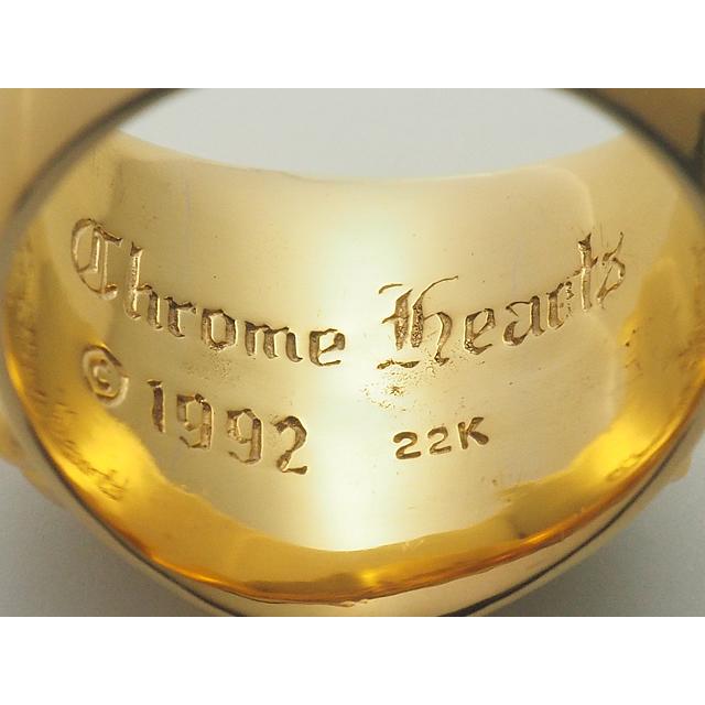 CHROME HEARTS（クロムハーツ） キーパーリング 22Kゴールド パヴェ