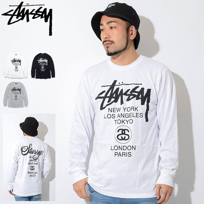 STUSSY（ステューシー） Tシャツ 長袖 メンズ World Tour 限定(stussy