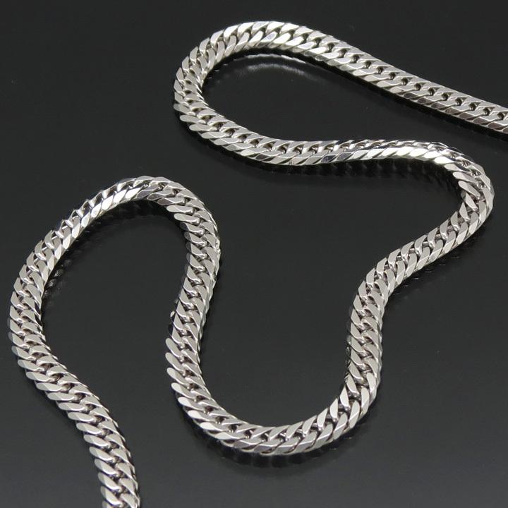 喜平ネックレス シルバー 喜平チェーン シルバー925 6面ダブル 25g