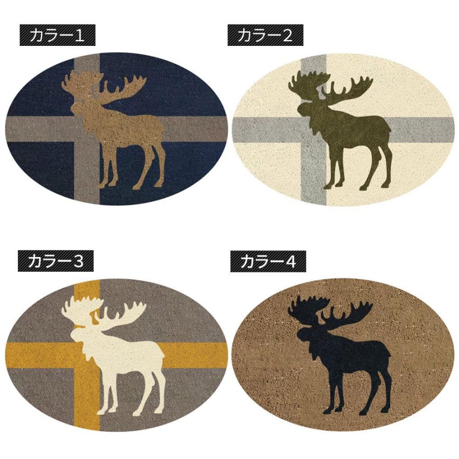 友安製作所 ラグ ラグマット 鹿 シカ おしゃれ 厚手 日本製 高密 弾力