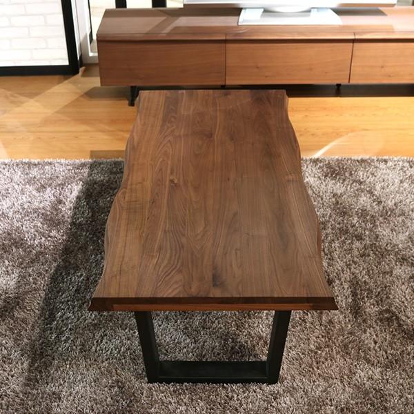 センターテーブル 110cm ウォールナット 無垢 一枚板風 おしゃれ 和風