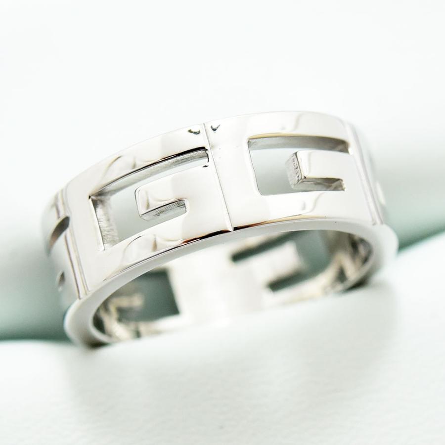 GUCCI（グッチ） リング マルチプル 指輪 幅7.5mm K18WG #17 約16号