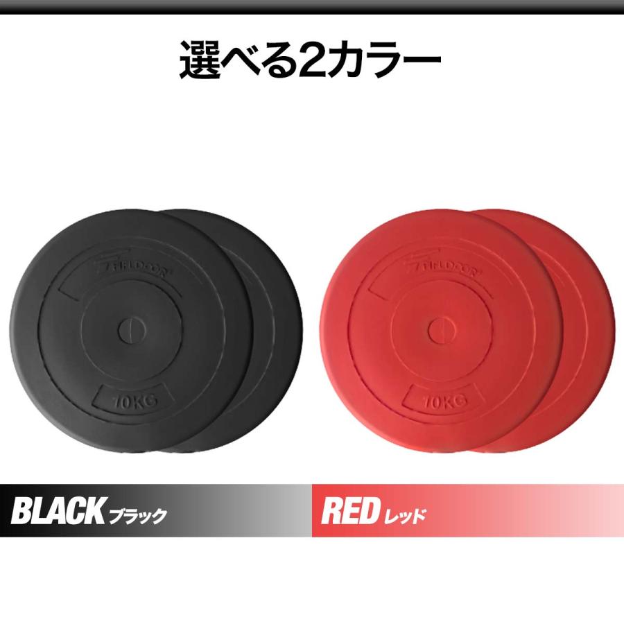 1年保証 バーベル 用 プレート 10kg 2個セット ポリエチレンコート